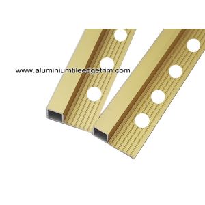 High End Metal Tile Corner Trim For Ceramic Tile Edging Matt Gold 10mm