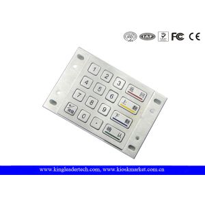 ATM Machine Numeric Metal Keypad 4 x 4 Matrix With 4 Large Function Keys