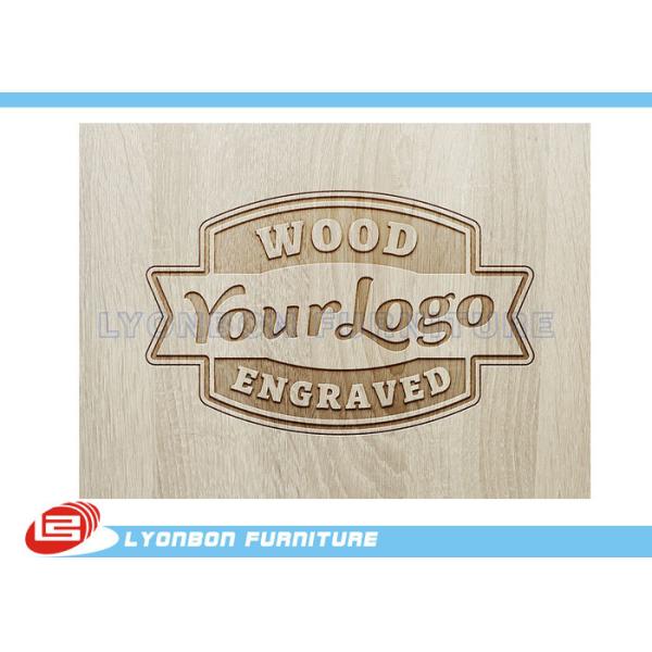 Quality Customized Engraved Wood Display Logo For Display Accessory , Paint Finished wholesale