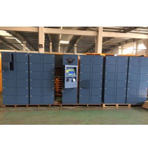 Cheap Indoor Airport Bus Station Pin Code Luggage Lockers With Cell Phone Charging Function for sale