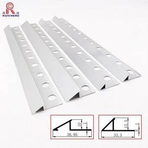 Cheap Silver Triangle Aluminum Tile Trim 3m Length Corrosion Resistance for sale