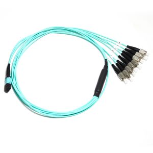 MTP/MPO Blue Hybrid Trunk Cable FC/MPO 8/1 12C Connector For Equipment Test