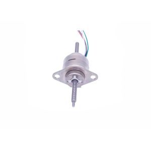 Through Shaft Mini Screw Linear Stepper Motor 20mm Step Angle 7.5 Degree