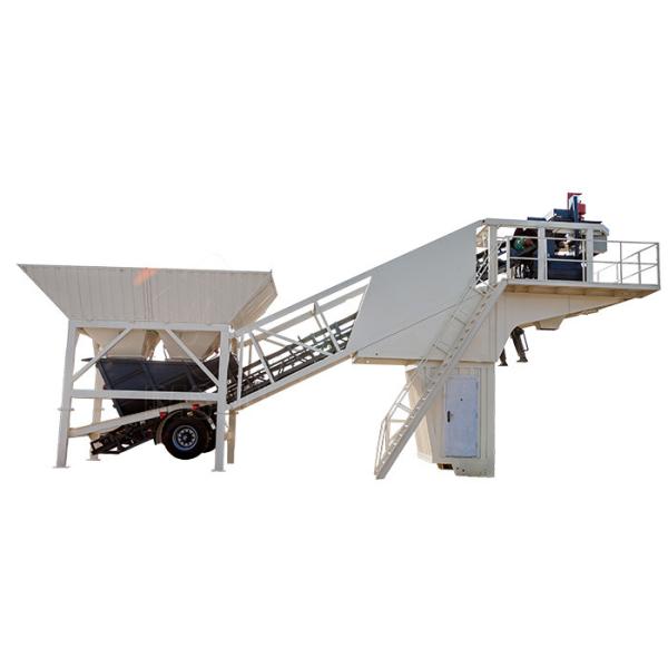 Quality Mini Mobile Concrete Mixing Plant , Portable Cement Batching Plant Equipment wholesale