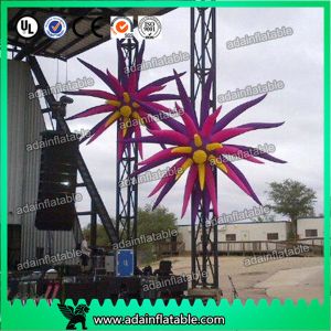 China 3M Outdoor Event Stage Decoration Inflatable Lotus Flower Giant Flower on sale