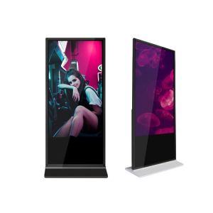 LCD Display Free Standing 90W Digital Advertising Kiosk