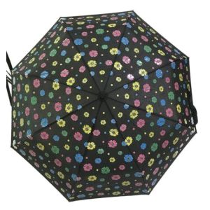 BSCI 190T Polyester Fabric Magic Printing Three Folding Umbrella