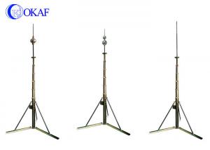 Cheap Portable 12m Telescopic Mast Pole Manual Lifting Lightning Rod Pole Hard Anodized Surface for sale