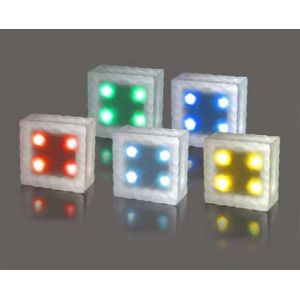 Buy cheap CE&ROHS Frosted Waterproof Glass Led Ice Brick Paver 10 x10cm Solar Pathway from wholesalers