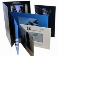 Multi Language Rechargeable LCD Video Brochure High - Definition with HiFI