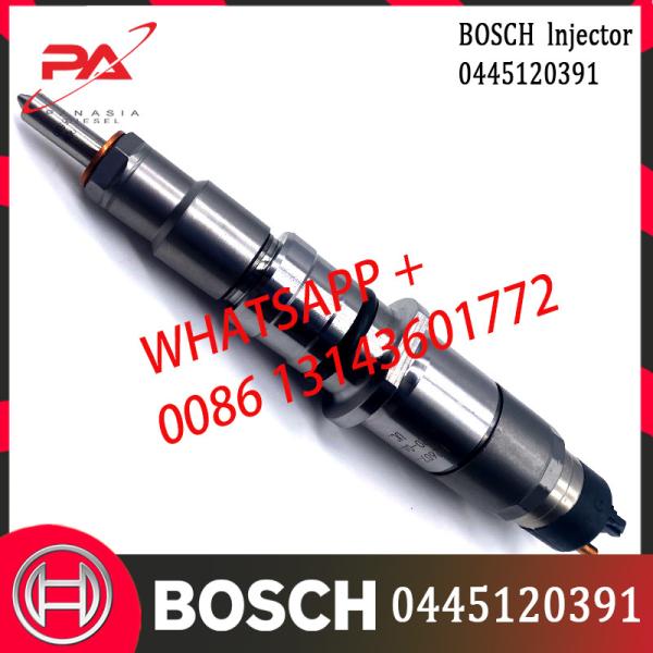 Quality Bosch Diesel Common Rail Fuel Injector 0445120391 For Weichai WP10 Engine 612630090055 wholesale
