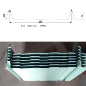 265mm Width Strip Lock Roll Forming Machine Bemo Standing Roof Machine