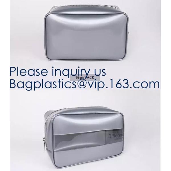 Small Clear PVC Waterproof Bag with Zipper Closure, Mini Portable Transparent Plastic Organizer Pouch for Cosmetic, Make
