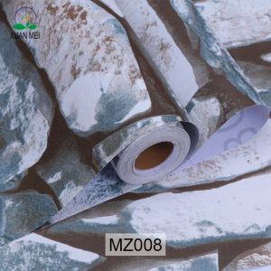 Apartment Decoration Self Adhesive 3D Wallpaper 5M Roll White Brick Pattern