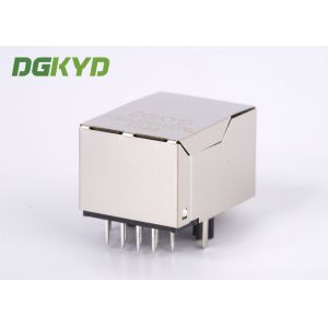 Shielded Right Angle Magnetics RJ45 Connector Communication Female Ethernet Jack