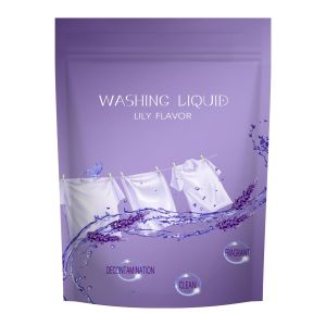 China Glossy Recyclable Packaging Bags Stand Up Zipper Pouch Laundry Condensate Beads 25 Pcs on sale