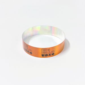 Snap Closure Tyvek Paper Wristbands Bracelets Tear Resistant Lightweight