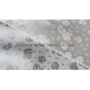 5075polyester Spandex Weft Stretch Jacquard Satin Fabric