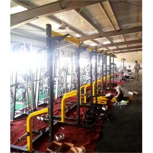 Gym Trainer Training Leg Press Pull-up Chest Press Squat Rack Power Rack
