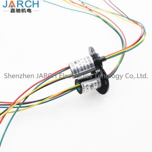 22mm Compact Capsule Sigh Speed Slip Ring Through Bore With 4 Circuits 10A