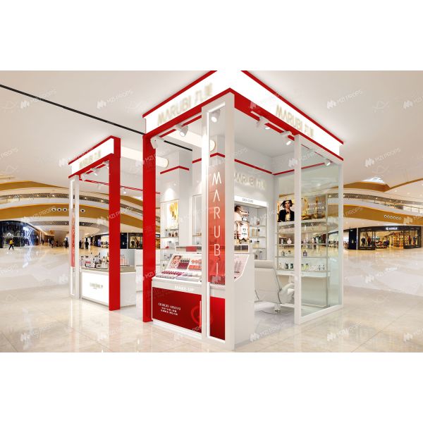 BKC005 Retail Shop Showcase Kiosk Makeup Perfume Kiosk for Sale for Retail Store Display Furniture