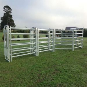 Cattle fence panel for livestock or farmyard with hot dipped galvanized