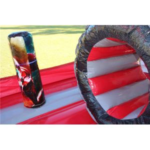 Waterproof 0.55mm PVC Inflatable Iron Man Jumping Castle 5 x 4 x 5m Customized