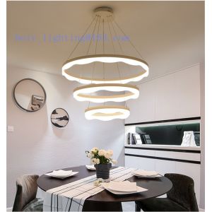 Cheap LED Pendant Lightings Flower Shape Round Acrylic Aluminium 110w for sale