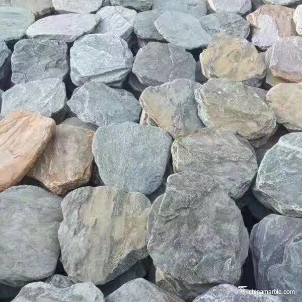 Natural stone Yellow Mix Slate Tiles And Flagstone , Slate Stepping Stones