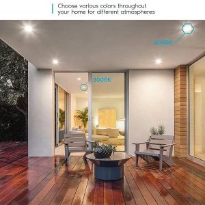 Plastic LED Surface Mount Ceiling Lights , 750lm 10w LED Ceiling Light