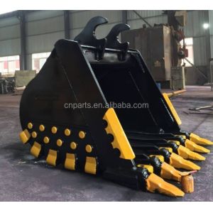 Construction Machinery Parts OEM PC2000 PC2100 Excavator Heavy Duty Rock Bucket