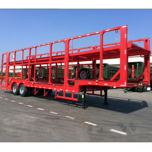 Van-type Heavy Duty 2 Axles Anton Vehicle Car Carrier Semi Truck Trailer with