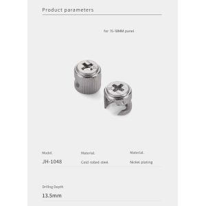 Lightweight Carbon Steel Cam Lock Nuts OEM Customized For Modular Furniture