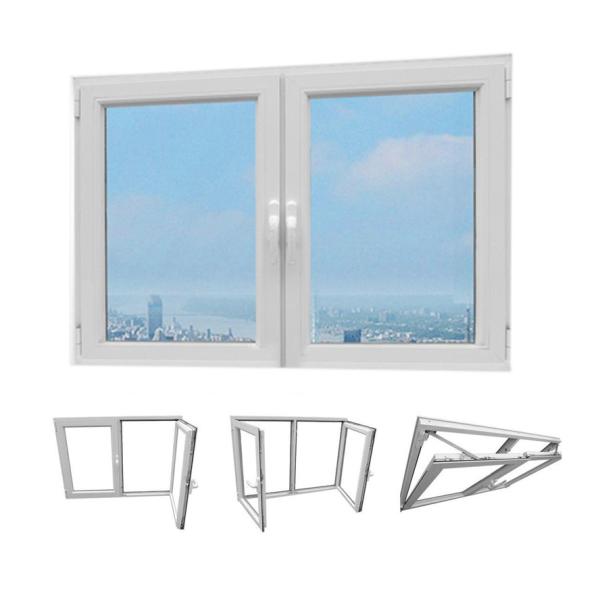 Single Glazed Aluminum Tilt And Turn Windows Swing For Casement