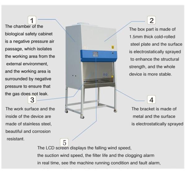 Metal Class II Type A2 Clean Room Equipments With CE Certification