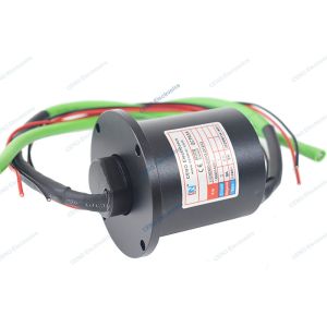 Cheap Solid Gigabit IP40 Ethernet Slip Ring With Flange Electrical Power Swivel for sale
