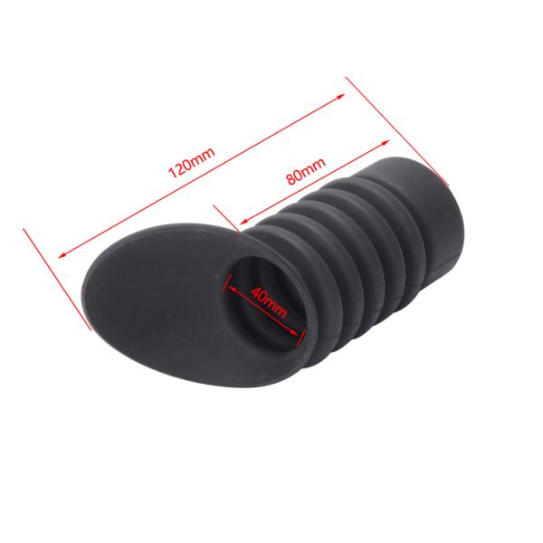 Soft Rubber Eye Safe Cover for Hunting Optic Scope 120mm Total Length 60g Bevelling