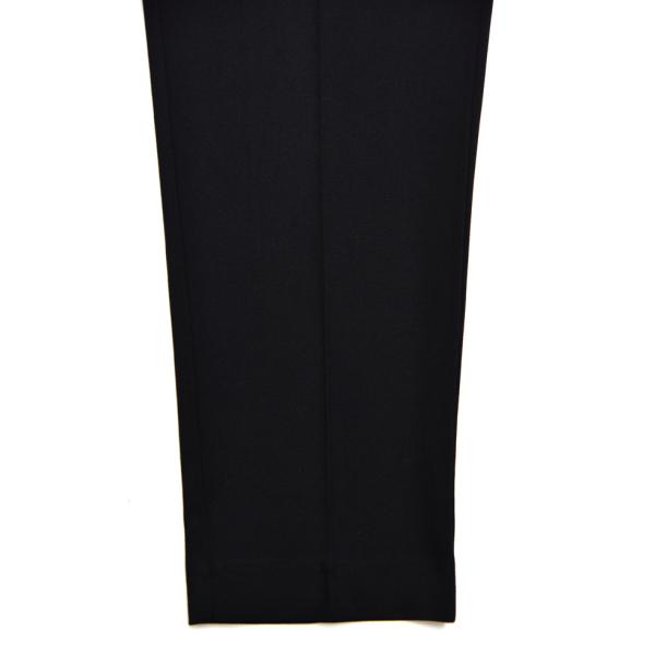 Black Custom Tailored Trousers / Slim Fit Trousers All Season Polyester Fabric Type
