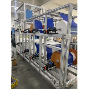 0.6Mpa Air Filter Bag Machine With Square Welded Structure And Electrostatic