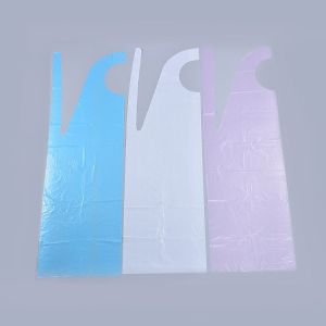 White Biodegradable Aprons Good Insulating Property 65 X 100 Cm 12 Mic