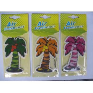 China ruiwan coconut tree paper air freshener,various colors coconut tree paper