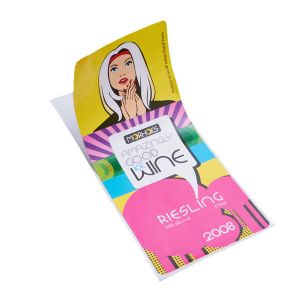 Cartoon Character CMYK Printed Paper Sticker Customized