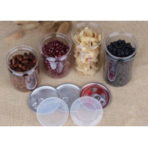Cheap Customized Snacks / Tea Packing Pet Plastic Jars Easy Open Lid Air - Proof for sale