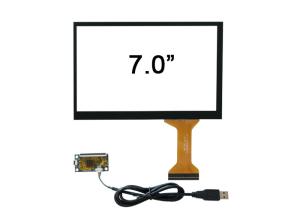 China 7 inch PCAP Touch Panel Screen with ILITEK ILI2511 USB Controller For 800x480 Pixels Display on sale
