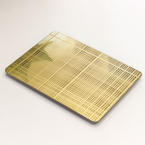 Gold Mirror Etch Sheet Popular Design Etch Stainless Steel Sheet