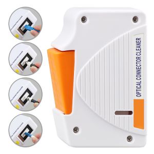 China FONGKO White Cable Cleaning Tool 550 times SC FC ST LC Connector Cleaner Fiber Optic Cleaning Box Fiber Optic Cleaner on sale