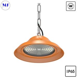 80W IP65 NSF LED High Bay Food Lighting IP65 Waterproof 150lm/W 3000K/4000K/5000K/5700K/6500K For Shopping Mall