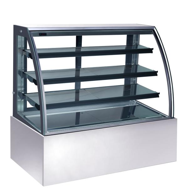 Portable 270L Refrigerated Cake Display Cabinets Deluxe Appearance With Marble