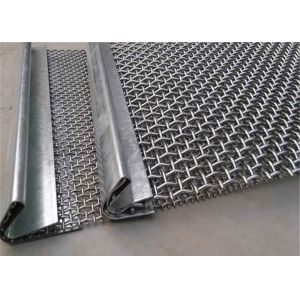 Square Opening Vibrating Wire Mesh Screen Steel Woven Aggregate Processing