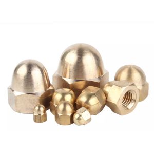 M3 M4 M6 Brass Bronze Hexagon Hex Domed Cap Nut Acron Nut Copper Alloy H59 H62